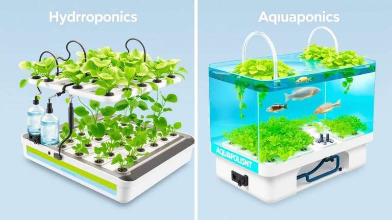 เปรียบเทียบการปลูกผักแบบไฮโดรโปนิกส์ และการปลูกผักแบบอะควาโปนิกส์ product picture